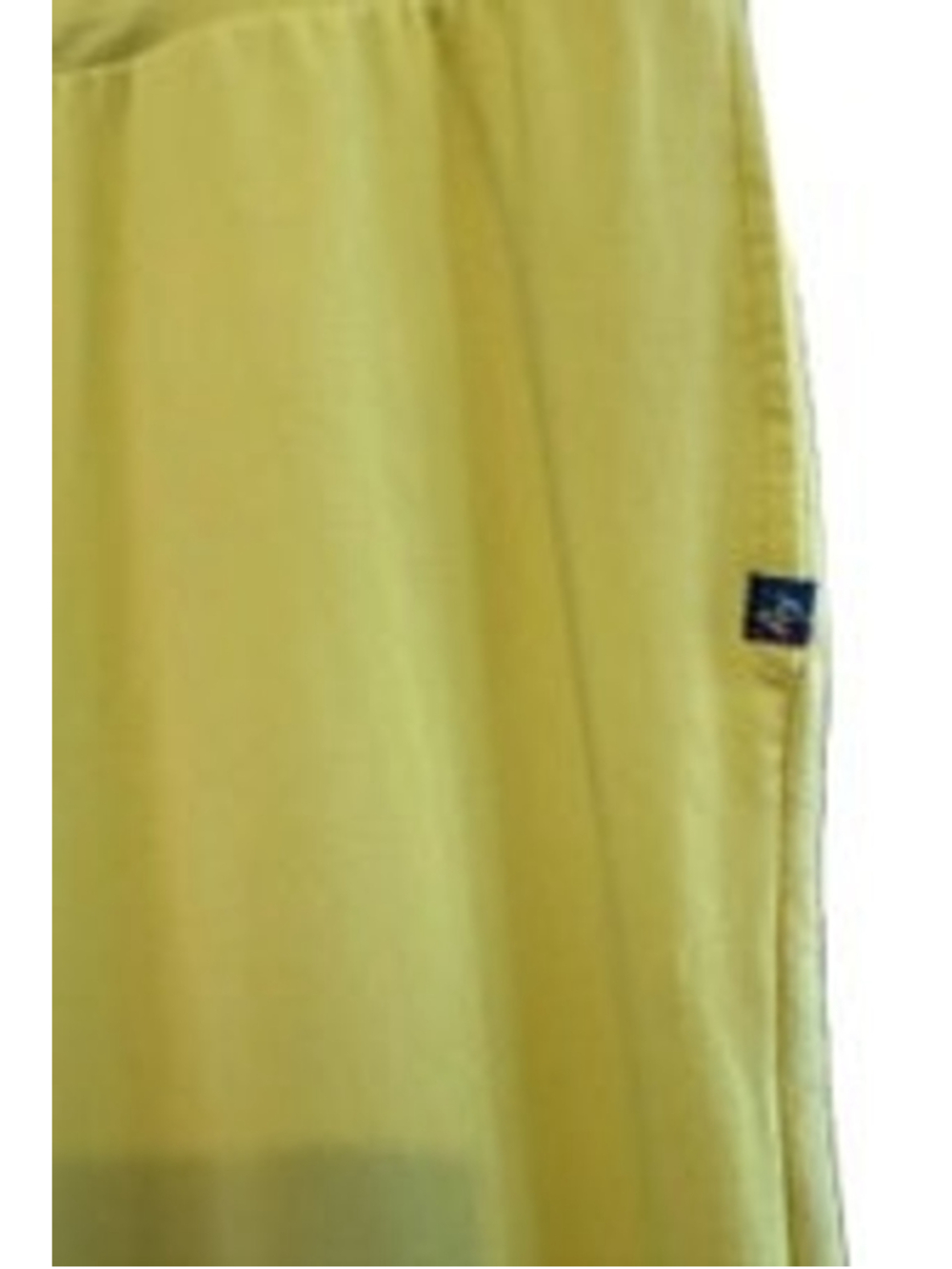 Women's Lug Yellow Scoop Top Short Sleeve Tee XS with Blue Trim - Picture 16 of 16